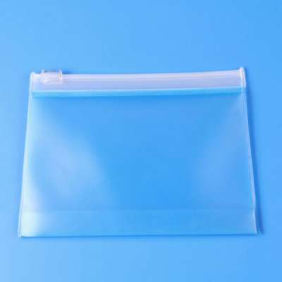 zip lock pvc bag/pouches plastic packing bag with bottom gusset