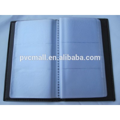 Pvc Business Name Card Holder With Multiple Sleeves,name book