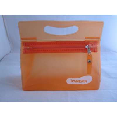 2015 New Style Clear Pvc Cosmetic Bag With Logo Printing